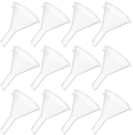 Veemoon 100stücke Kleiner Trichter aus Pp Kunststoff Kompakte und Leichte Design zum Abfüllen von Parfüm und Kosmetikprodukten für Täglichen Gebrauch