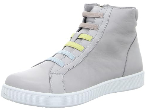 Andrea Conti 00628011-918 SEIDENGRAU Damen Boots Glattleder in grau - Gr. 37