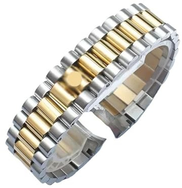 JVEIWAD Uhrenarmband 13 mm 17 20 21 Sport Kompatibel mit Rolex DATEJUST DAY-DATE OYSTERPERTUAL DATE 904 Stahlarmband Herren- und Damen-Uhrenarmbänder