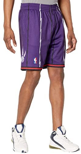 Mitchell & Ness Toronto Raptors 1998-99 - Pantaloncini da Uomo, Viola, XL