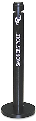 Smokers' Pole, Rubbermaid, VB 127728, Schwarz