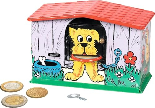 Spardose Hund: 13 x 7 x 8,5 cm, Blech, per Stück