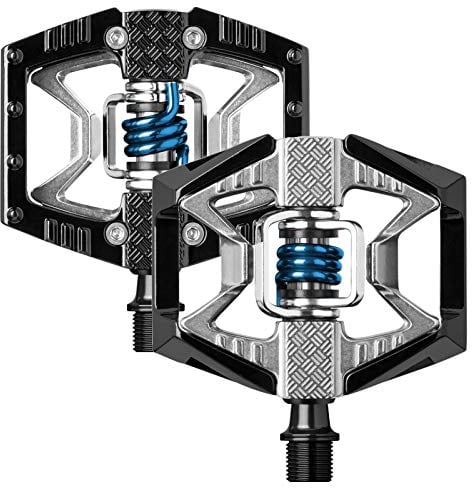 Crank Brothers Unisex – Erwachsene Double Shot 2 Fahrradpedal, Black/Silver/Blue, Einheitsgröße