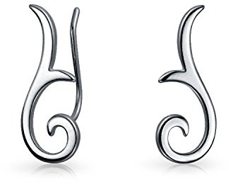 Géométrique Minimaliste Défilement Tribal Boucles D'Oreille Broche Robots Grimpeurs Pour Les Femmes Teen Rose Plaque Or