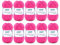 Gründl Wolle Cotton Fun - Wolle zum Häkeln - Strickgarn - Häkelgarn - Pflegeleicht und hautfreundlich - 100 % Baumwolle - 10 Knäuel 50 g / 115 m - Nadelstärke 3 - 4 - Fuchsia