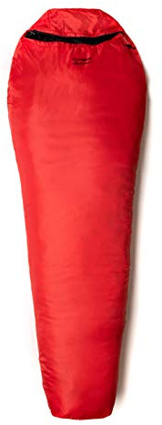 Snugpak | Travelpak 1 | Outdoor Sleeping Bag | Built in Mosquito Net | Antibacterial (Flame Red, Left Side Zip)