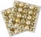 Robelli Pack of 50 Miniature Shiny & Matte Christmas Tree Baubles (Gold)