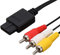 AV Cable Composite Video Cord Compatible with Nintendo 64/N64/GameCube/Super Nintendo SNES TV Game(6 Feet)