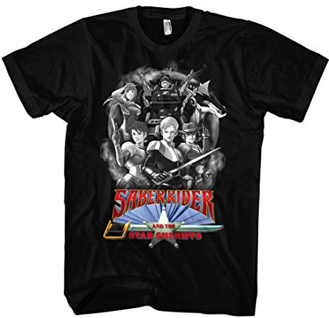 Saber Rider Männer und Herren T-Shirt | Trickfilm 80er Kult | M2