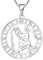 YL Silber Wassermann Halskette-925 Sterling Silber Horoskop Sternzeichen 12 Konstellation Anhänger Halskette für Damen