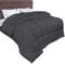 Utopia Bedding Bettdecke 220 x 240 cm, Ganzjahresdecke 370 GSM Füllung, atmungsaktive Schlafdecke, Steppdecke, Super Weiche Kuschelige (Grau)