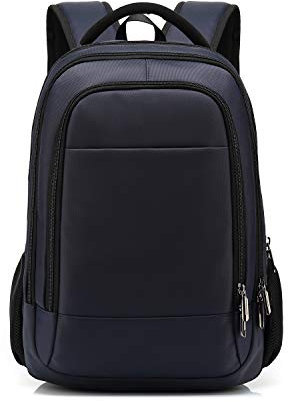 FANDARE Nuovo Zaini Casual per 14 pollici PC Commerciale Zainetto Cartelle Uomo Donna Zaino Scuola Adolescente Universitaria Zaino da viaggio Grande Borse a Zaino Impermeabile Poliestere Blu