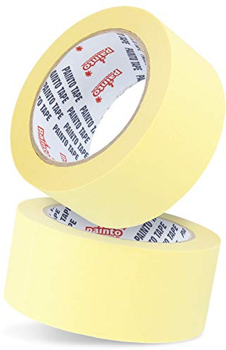 Painto™ Abklebeband Maler Klebeband 50 m x 48 mm | Kreppband Maler Band Malerkrepp zum Abkleben | Malerband für Einfache Malerarbeiten Universal Abdeckband Profi Tape Extra Stark