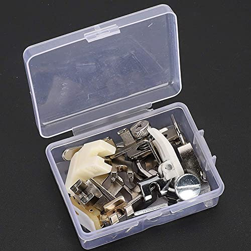 11pcs Domestic Sewing Machine Presser Foot Set, Universal Vintage Presser Kit with Screw Accessories for Household DIY Sewing Craft