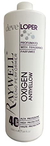 Raywell Anti Gelbstich Creme Oxydant 12% mit violett Pigmenten - 1 Liter - Made in Italien