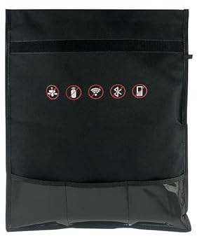 VIGAN Notebook Signal Abschirmung Tasche RFID Anti-Diebstahl-Bürste Handy Faraday Tasche Strahlung Signal Blockierung Tasche Anti-Tracking Tasche (S: 25 x 28 cm)