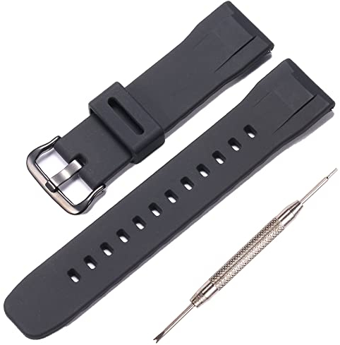 Silikon-Uhrenarmband, 23 mm, kompatibel mit Casio PRW60Y PRW-70 PRW-50, Herren-Gummiarmband, Ersatz für Pro Trek PRW60Y, wasserdichtes Armband