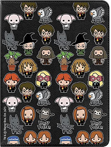 la CASA DE LAS CARCASAS Funda para Tablet Samsung Galaxy Tab a 10.1 2016 Oficial de Harry Potter Iconos Personajes. [Funda Tablet]. [Protección contra Caídas] Giratoria 360 Grados [FUNCIÓN Soporte].