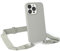 EAZY CASE - Handykette Silikon mit Karabiner - kompatibel mit iPhone 13 Pro Handyhülle mit breitem Umhängeband, Handykordel mit Silikon, Hülle mit Band, Kette für Smartphone, Taupe - Clips Taupe