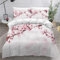 Parure de Lit 240 x 260 Adulte La Floraison Des Cerisiers Japonais Housse de Couette 2 Personnes 3D Imprimé Paysage Housse de Couette 240x260 Adulte+2 taies d'oreiller 65x65 pour Filles Garcons