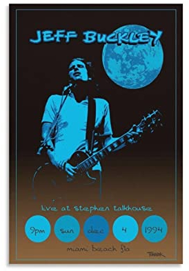 Jeff Buckley Konzertposter_proc Leinwand Poster Schlafzimmer Dekoration Landschaft Büro Valentinstag Geburtstag Geschenk ohne Rahmen Stil 30 x 45 cm