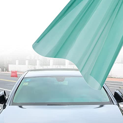 AuMoHall Green Windshield Tint 66% VLT Car Window Tint Film Car Sun Shade Solar Protection Film, 29.5'' x 118.11''
