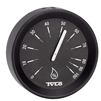 Tylö Hygrometer Brilliant Black
