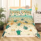 Grün Meeresschildkröte Tröster Abdeckung Ozean Hawaii Strand Tropische Bettwäsche,Schildkröte Meer Wellen Bettbezug Seestern Shell Küste Kreatur Quilt Cover Nautische Meerestier Zimmer Dekor 155x220