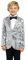 Suitmeister Pailletten-Blazer für Jungen - Glänzende Partyjacke für Kinder - Weihnachten & Sylvester - Slim Fit - Blazer für Jungen - Silber