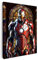 Artmazing | Iron Man Bild Bunt | S-Art Bilder Modern | Coole Wandbilder Wohnzimmer | Wandbild Deko XXL | Leinwand XXL | Buntes Poster für Wand
