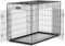 zoomundo XL Hundekäfig Transportkäfig L 107 x B 69 x H 76 cm Transportbox Tierkäfig Drahtkäfig Faltbarer Käfig aus Metall mit herausnehmbarer Kunststoffwanne - Black Edition