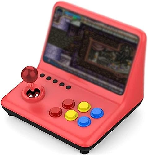 ZQJYMXY Console de jeu d'arcade rétro M13, Console de jeu avec Joystick de 9 pouces, 64 go, avec 2 poignées et câble HD de 3M, jeu NES 10000 GBA intégré