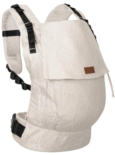 Hoppediz Buckle Toddler, Babytrage für Kleinkinder (9-25 kg), Design Grenada natur
