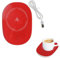 Chauffe Tasse de Café, Chauffe-Tasses USB, Chauffe-Tasse Électrique, Chauffe-Tasse, Réchauffeur de Café, Tasse Chauffante, Utilisé pour Le Thé, Le café, Le Lait, Idéal pour la Saison Hivernale, Rouge