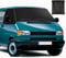 Auto Windschutzscheiben Abdeckung Ersatz für VW T4, 600D Wasserdicht Frontscheibe Sonnenschutz Thermomatten, Blackout Anti-UV/Frost/Ice/Staub Wrap Cover (Für VW T4 Schwarz)