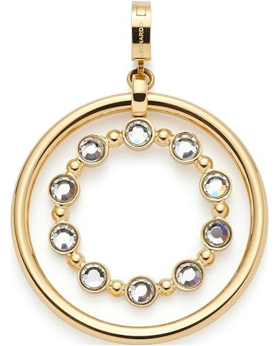JEWELS BY LEONARDO Anhänger Clip & Mix Bobby • Ketten-Anhänger aus goldfarbenem Edelstahl • beweglicher Innenring • Schmuck Geschenk für Frauen • 024944