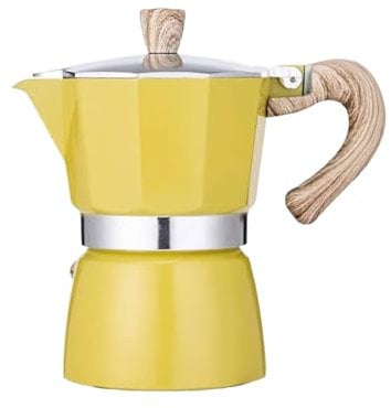 3/6 Tassen Kaffeebrauer Töpfe Haushalt Kleine Espressokannen 150ml/300ml Holzgriff Espressokocher Töpfe Handgebrühte Kaffeekannen