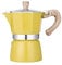 3/6 Tassen Kaffeebrauer Töpfe Haushalt Kleine Espressokannen 150ml/300ml Holzgriff Espressokocher Töpfe Handgebrühte Kaffeekannen