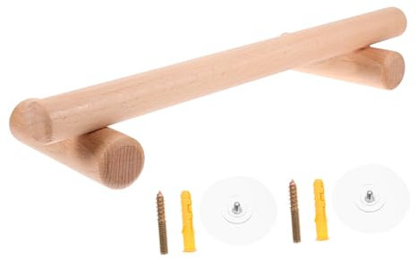 Gadpiparty 1stück Einfache Handtuchhalterung Holz Wandmontage Ohne Bohren Platzsparender Handtuchhalter Für Badezimmer Und Küche Hygienisch Und Langlebig Für Kleine Räume Für