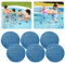 6 Stück Whirlpool Schaum Absorber, Pool Absorbierball, Wiederverwendbarer Schwamm Schaum, Beseitigender Ball, Whirlpool Schaumreiniger Verschlingt Abschaum für Schwimmbäder und Spas