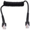 Bcious Cavo Ethernet a molla Gigabit Cat6 8 Core Cavo di rete ad alta velocità per telecamera di sicurezza e collegamento router