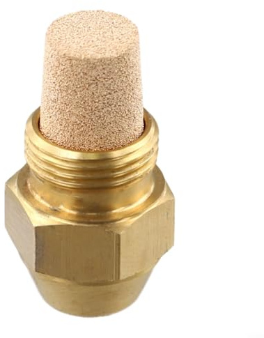 Todikaper Brass Oil Nozzle Boiler Burner 60 Degree Diesel Injectors Methanol Spray Nozzle With Stainless Steel Parts(0.6 60°)