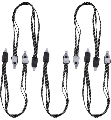 Supvox 5 Stück Elastische 3 in 1 Fahrradgepäckgurte mit Haken Robuste Gummibänder zur Ladungssicherung für Fahrrad und Motorrad Platzsparende Spanngurte für Bikepacking und Transport