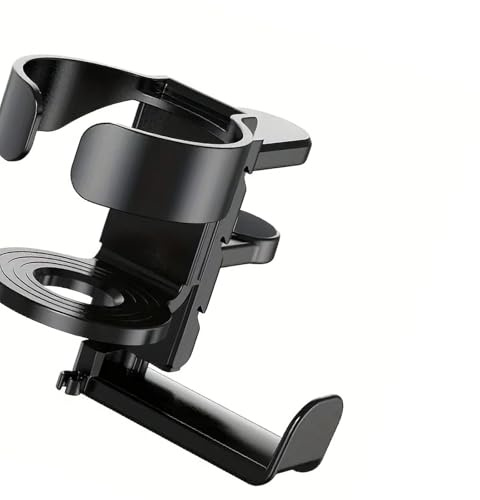 Tsophreniq NoDrill Cup Holder with Builts in Headphone Hanger Secures Mugs Bottles on Any Table Top Durability Build Nodrill Cup Holder for Desk