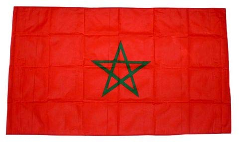 Fahne/Stockflagge Marokko 30 x 45 cm Flagge