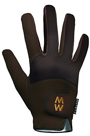MacWet Mens & Ladies 1 Pair Short Climatec Sports Gloves In 4 Colours - 11.5 Unisex - Brown