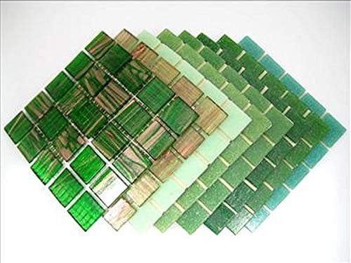 Mosaic Tile Mix. Groovy Green Deluxe Blend 200 Tile Mix