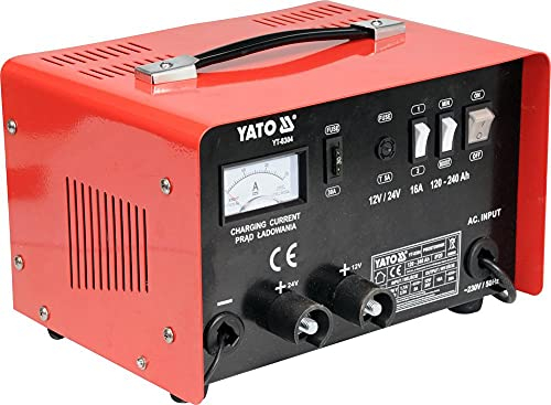 YATO YT-8304 - cargador de batería de 12 / 24v 25a