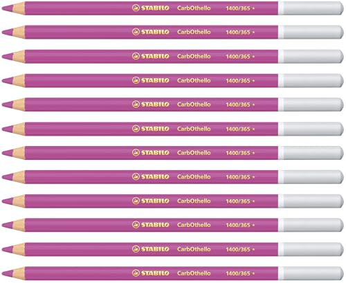 STABILO CarbOthello - Chalk-Pastel Pencil | Pack of 12 - Violet Light