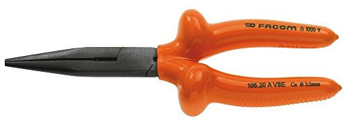 Facom 185,20AVSE Pince à Becs Demi Ronds-Série Vse Aislad Longs
